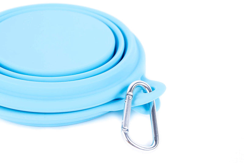 [Australia] - Bark Brite Collapsible Double Dog Bowl Made with Food Grade Silicone 