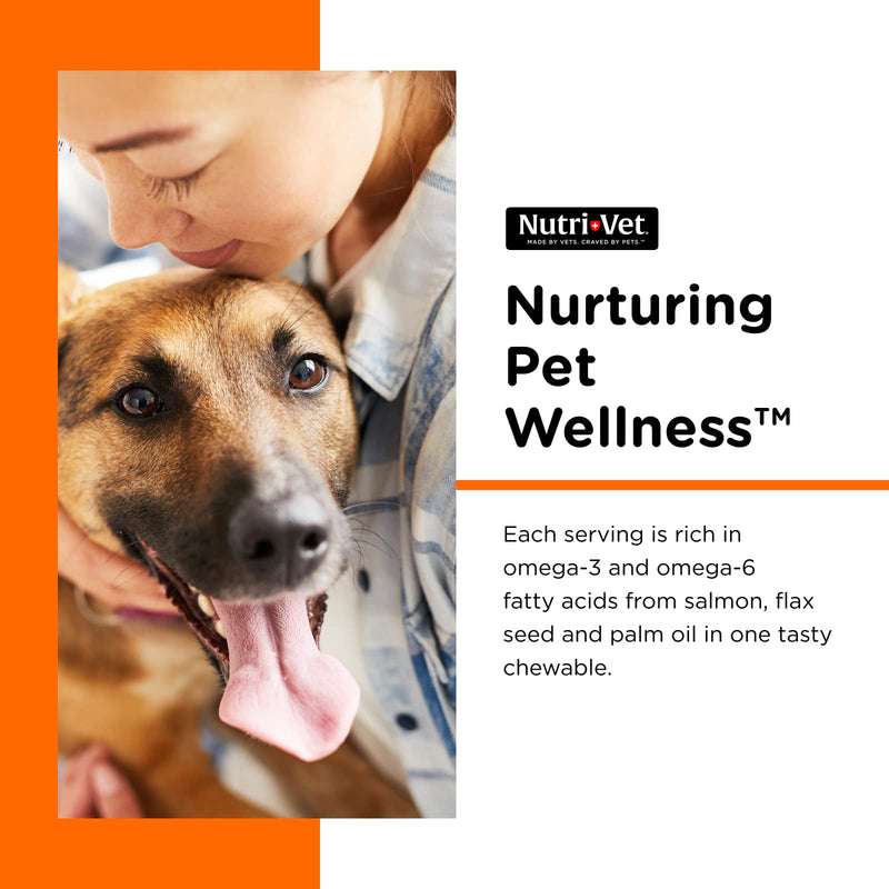 Nutri-Vet Shed Defense Soft Chews for Dogs | Supports Normal Shedding and Healthy Coat | 60 Soft Chews - PawsPlanet Australia