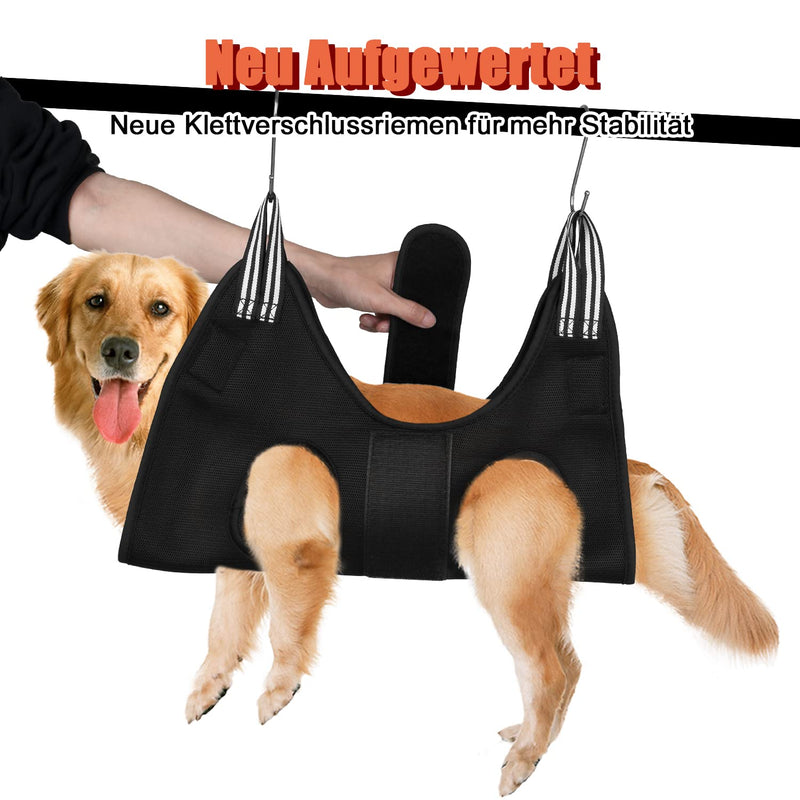 Dog Grooming Hammock Set for Dogs and Cats, Newly Upgraded Hammock Harness for Nail Trimming, Pet Grooming Hammock Nail Trimming Helper Ears/Eyes Care Helper for Small Large Pets M - Upgraded - PawsPlanet Australia
