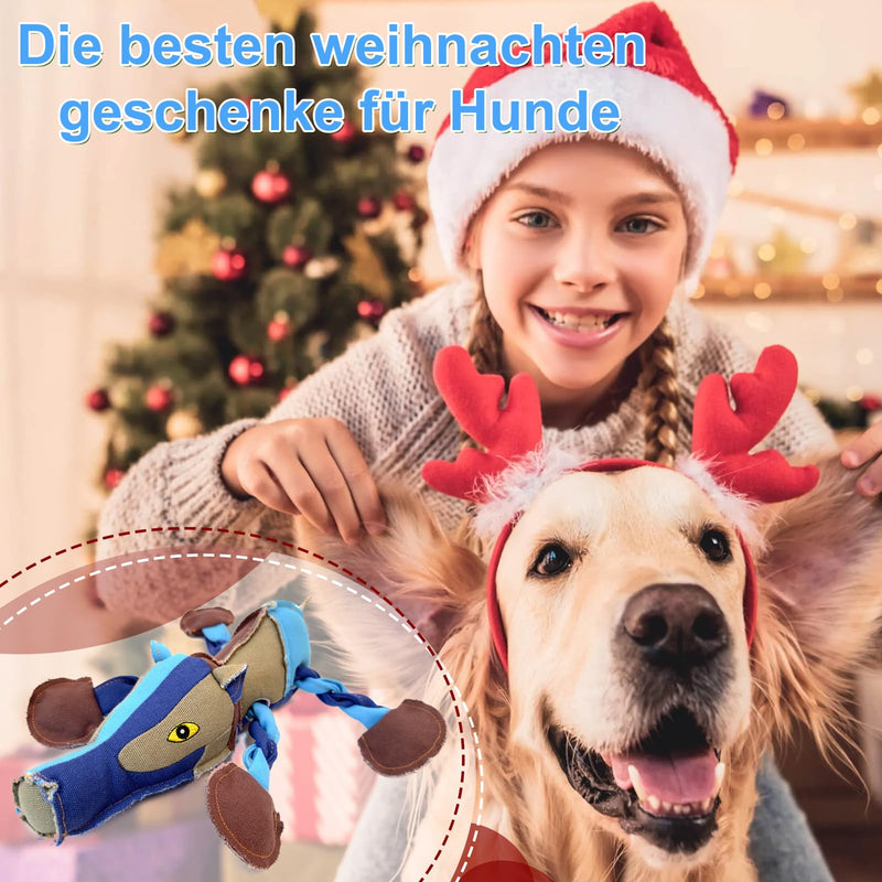 Squeaky Dog Toys, Christmas Gifts, Large Dog Puppy Toys, Dog Chew Toys, Dog Toys, Tug of War Interactive Dog Toys, Dog Toys for Puppies, Small Dogs. - PawsPlanet Australia