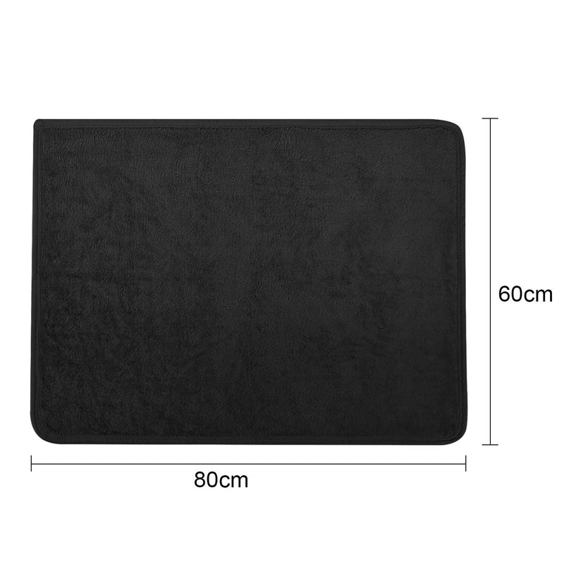 EIUE Comfort Fleece Toddler Pets Blanket,Ultra Soft Sleeping Bed Sheet Cover for Small Dogs & Cats,Chihuahua,Poodles,Teddy and More.(Black,24x32 inch) Black Small (24*32") - PawsPlanet Australia