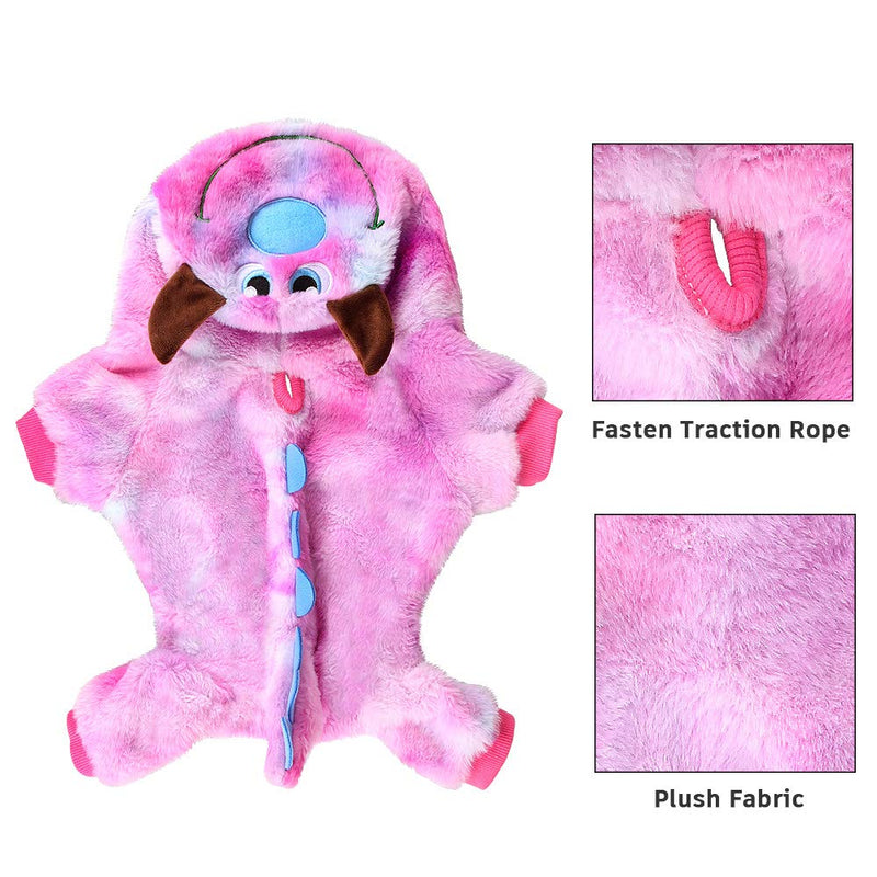 [Australia] - Capaboo Dog Outfits Warm Plush Hoodie Dog Costumes Bubble Dragon Halloween Christmas Cosplay Clothes for Small and Medium Pet Dogs 