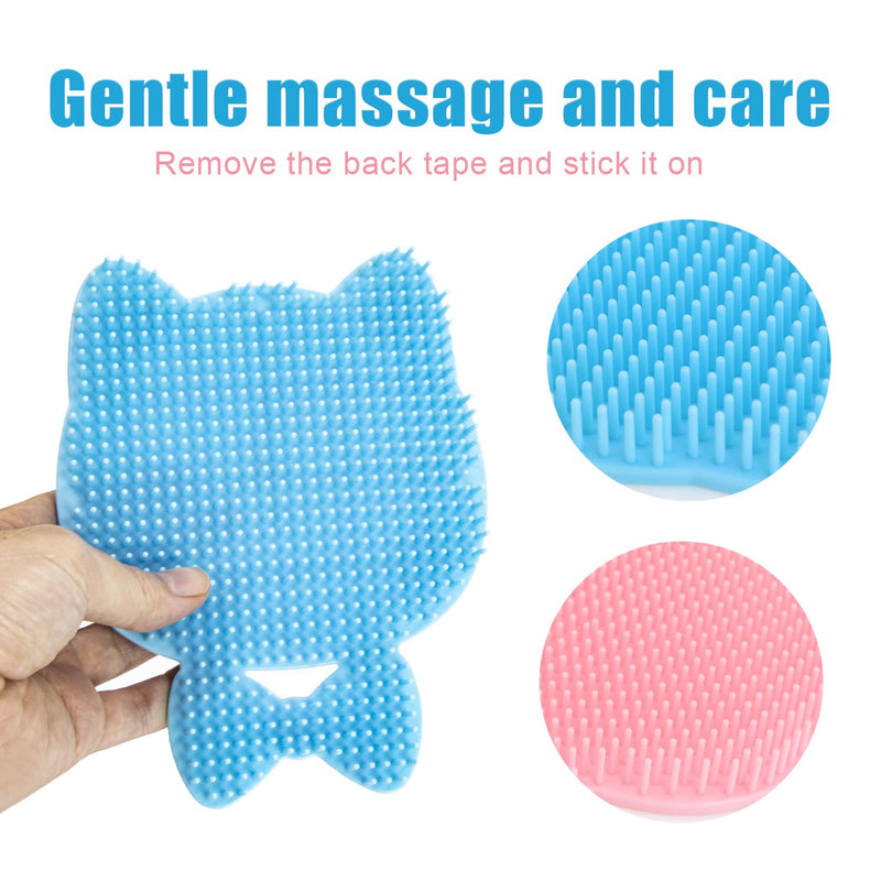 Cat Brush Massage Hair Removal Care Device - Cat Back Care Massager Cat Self Groomer for Massage Grooming and Playing Toy Brush for Kittens and Small Dogs, Pack of 2 - PawsPlanet Australia
