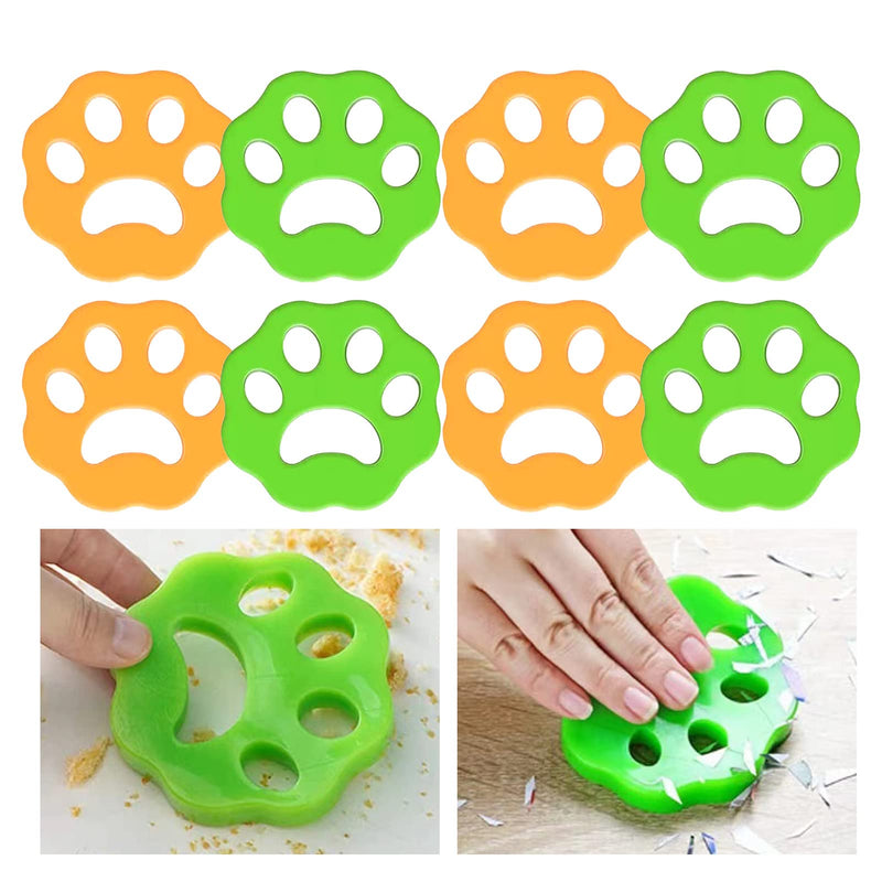 LiebeWH Pet Hair Remover for Laundry, Pack of 8, Reusable Lint Catcher for Dogs and Cats, for Laundry, Bedding, Clothes - PawsPlanet Australia