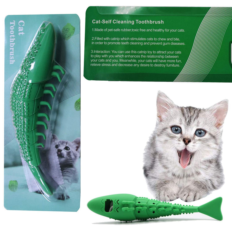 [Australia] - Adusa Interactive Cat Toys Catnip Toys Cat Toothbrush Chew Toys,100% Natural Rubber Bite Resistance Catnip Cat Treat Toys,Crayfish Shape Cats Teeth Cleaning Dental Care Toys 