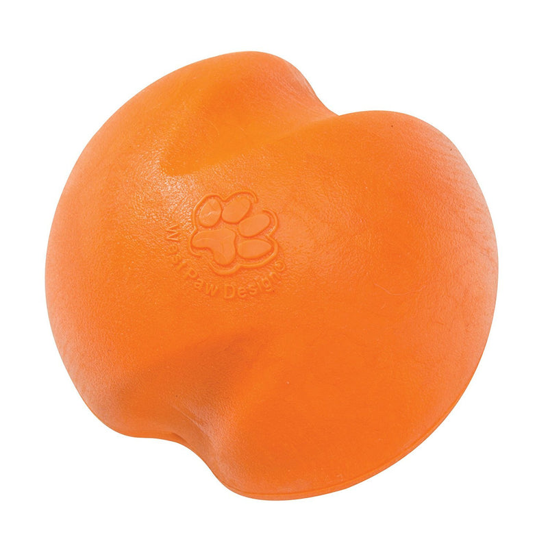 [Australia] - West Paw Design Jive Zogoflex Durable Ball Dog Chew Toy 3-1/4-Inch Tangerine 