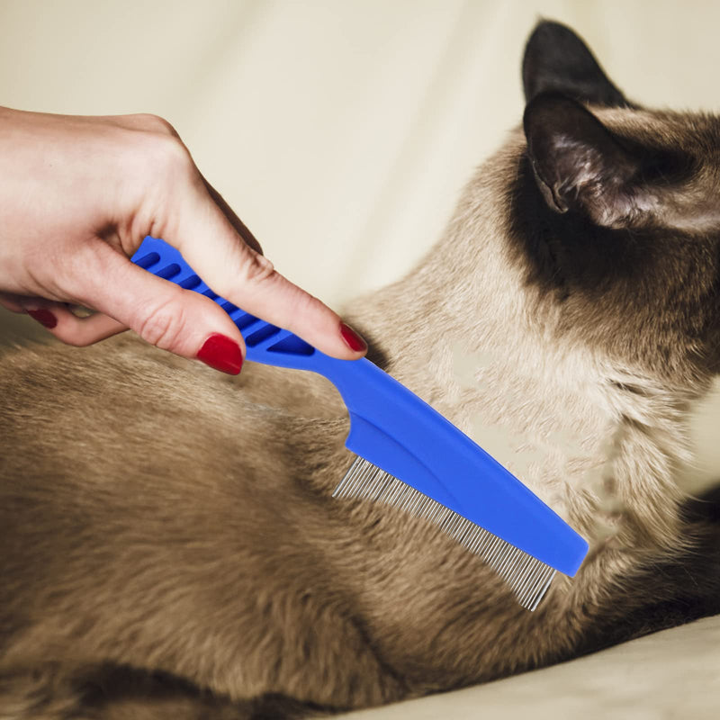 Cobee Dog Flea Lice Comb, Dog Cat Grooming Comb Pet Tear Stain Remover Combs Fine Tooth Care Removal Tool (4 Pieces) 4 Pieces - PawsPlanet Australia
