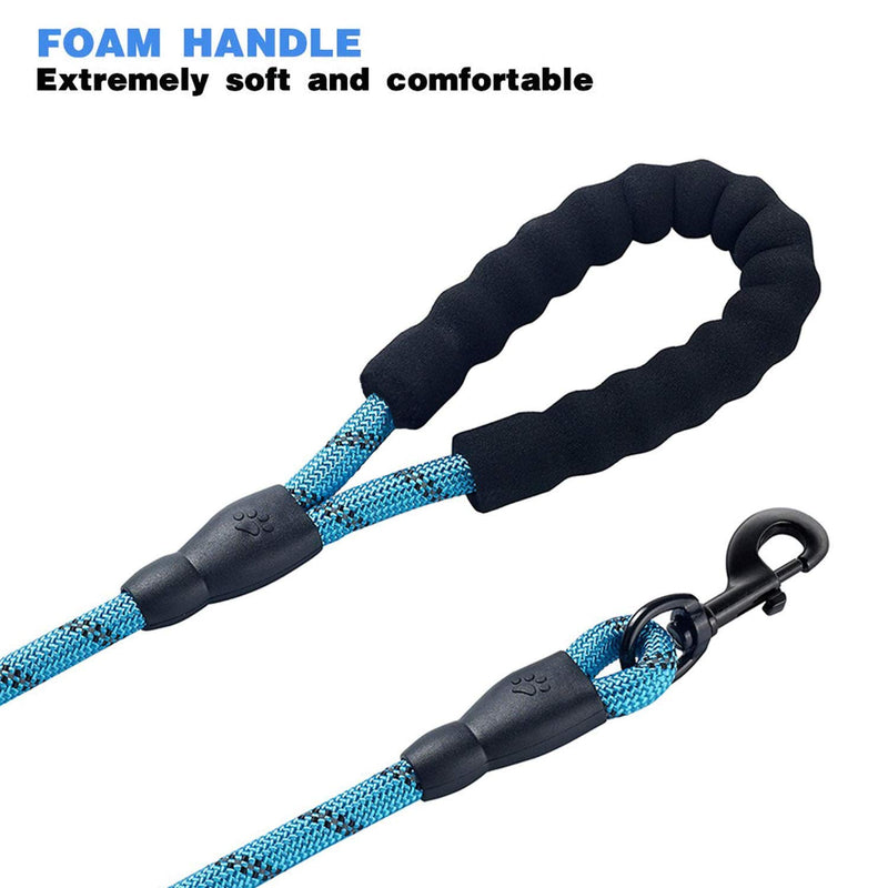 Home-Neat 5 FT Strong Dog Lead with Comfortable Padded Handle and Highly Reflective Threads for Small, Medium and Large Dogs (Blue) Blue - PawsPlanet Australia