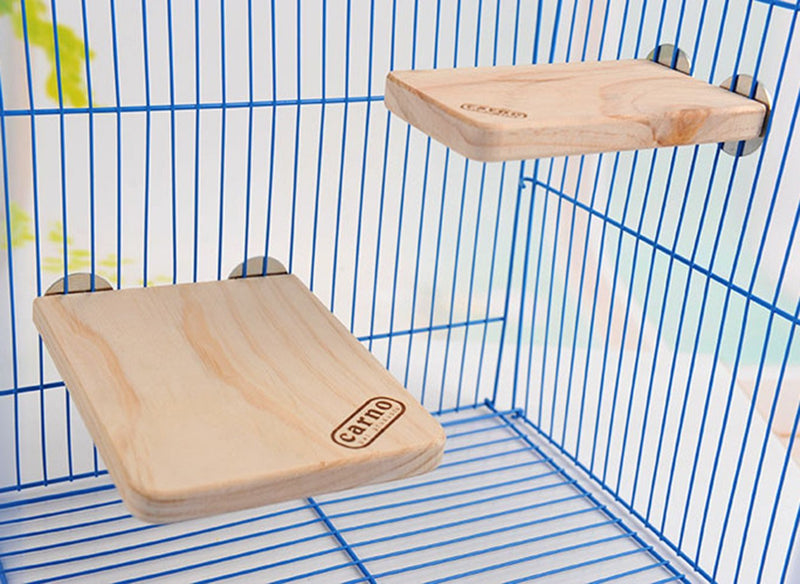 [Australia] - Keersi Wooden Platform Pet Dwarf Hamster Gerbil Rat Chinchillas Guinea Pig Squirrel Small Animal Sport Exercise Toy Parrot Bird Parakeet House Cage Toy Medium 