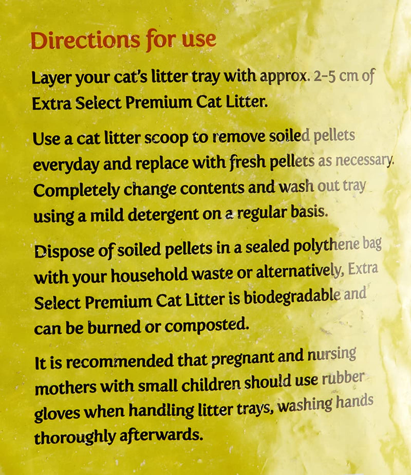 Extra Select Premium Wood Based Cat Litter, 30 L - PawsPlanet Australia