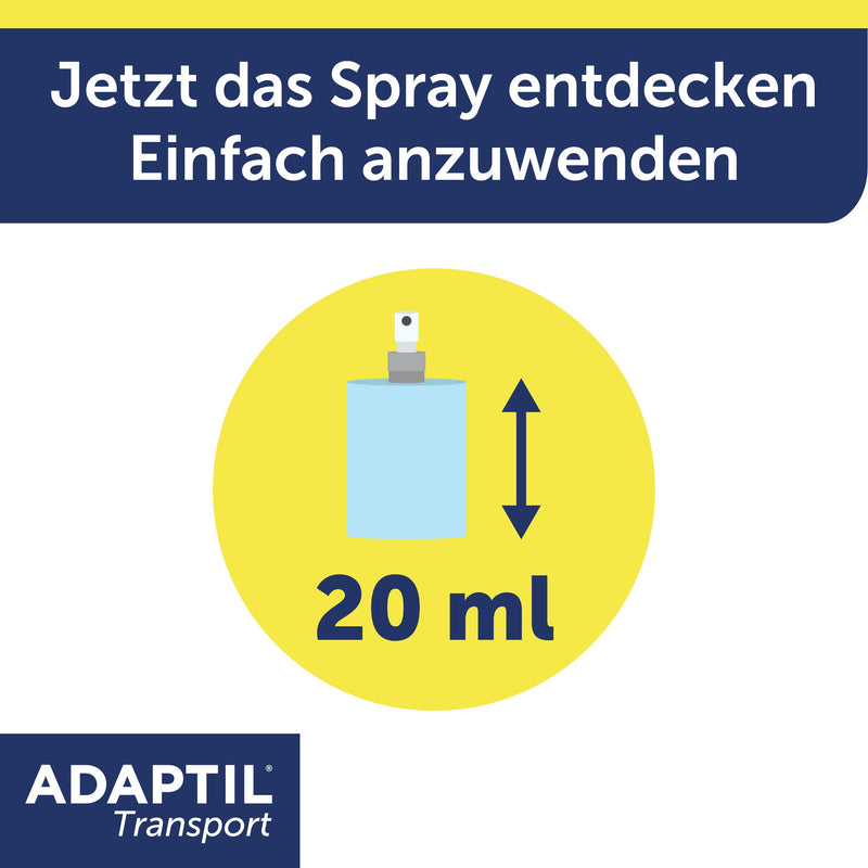 ADAPTIL® Transport Spray 20ml | For relaxed dog transport in the single car - PawsPlanet Australia