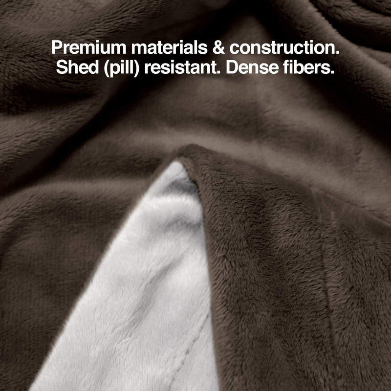 PetFusion Premium Dog Blanket, Cat Blanket | Ultra Soft Pet Blanket Available in Plush or Quilted, 2 Colors (Grey, Brown) | Perfect Blanket for Small Dogs & Large Dogs. 12 Month Warranty Small 31 x 27" - PawsPlanet Australia