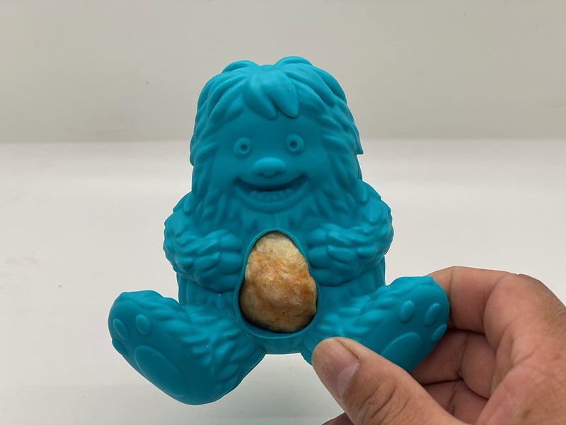 Yeti Puff and Play Dog Chew Toy Treat Dispenser Blue - PawsPlanet Australia