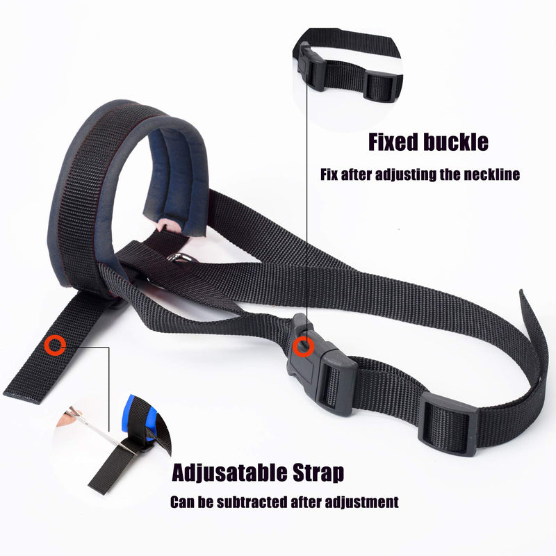[Australia] - Dog Muzzle with Soft Fabric for Small, Medium and Large Dogs, Anti Biting, Chewing, Adjustable, Breathable Black 