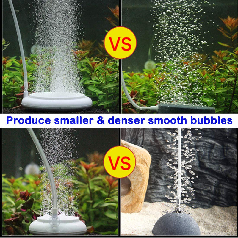 Nano Aquarium Air Stone with Control Valve 78inch Airtube Fish Tank air Bubbler High Dissolved Oxygen Diffuser for Hydroponics Plant Growth Shrimp Turtle Tank - PawsPlanet Australia