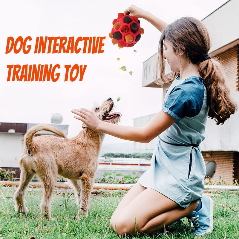 Waldspring Sniffing Ball for Dogs, Sniffing Ball, Dog Toy Sniffing Ball for Small Dogs Medium Dogs (Orange) Orange - PawsPlanet Australia