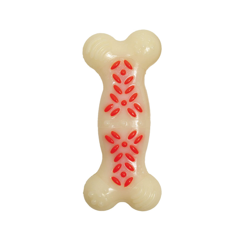 [Australia] - Nylabone Power Chew Action Ridges Chew Toy Medium/Wolf - Up to 35 lbs. None 