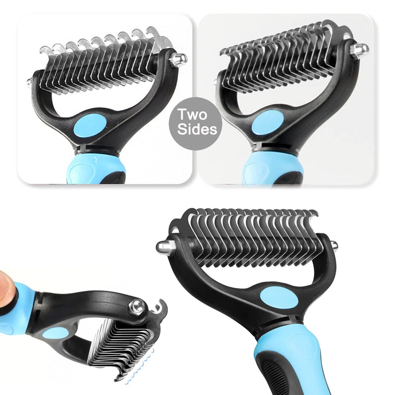 Undercoat brush, undercoat brush de-matting curry comb, premium cat brush, dog brush for undercoat, long hair pet hair remover, de-matting curry comb remover for undercoat for cats, dogs - PawsPlanet Australia