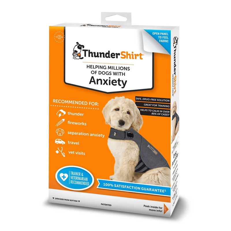 Thundershirt Classic Dog Anxiety Jacket XX-Small Heather Grey - PawsPlanet Australia