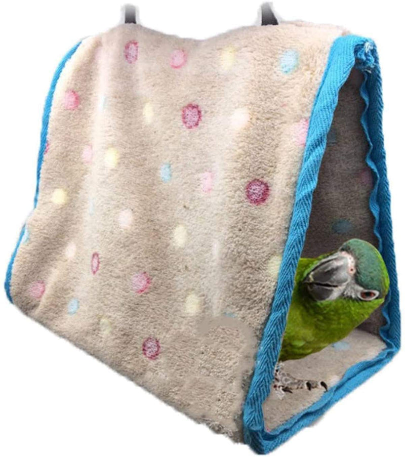 Acidea Budgie Bed Bird Snuggle Hut Bird Warm Hut Winter Warm Bird Nest House Perch for Parrot Macaw African Grey Parakeet (L) - PawsPlanet Australia