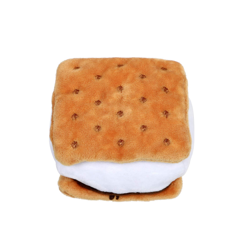 Fuyage Cream Smore Biscuit Squeaky Plush Dog Toy Stuffed Plush Toys for Puppy Small Medium Dogs - PawsPlanet Australia