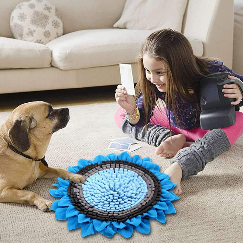 Lcybem Pet Snuffle Mat for Dogs - Dog Puzzle Toys for Dogs, Interactive Feed Games for Boredom, Cat Treat Puzzle for Indoor Cats Encourage Natural Foraging Skills, Dog Treat Dispenser Stress Relief - PawsPlanet Australia