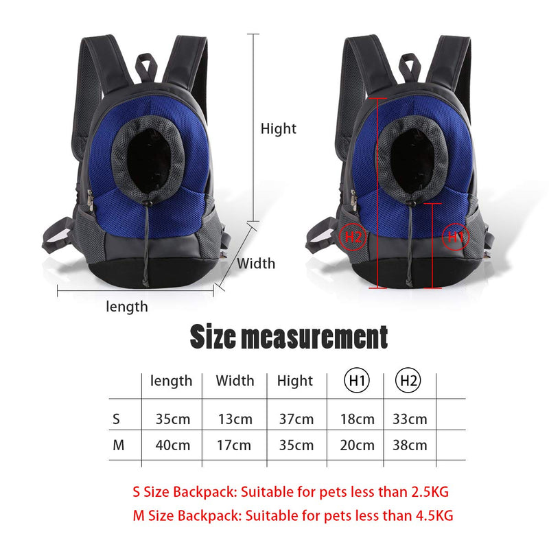 PETCUTE Pet Backpack Carrier Dog Carrier bags for small medium dogs outdoor cycling airline approved M Red - PawsPlanet Australia