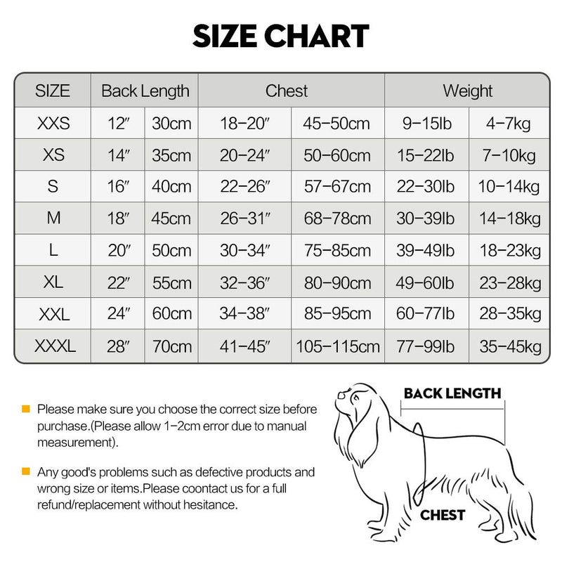 Dog Surgical Recovery Suit Onesie with Legs for Dogs Long sleeve Keep Dog From Licking Abdominal Wound Protector E-Collar Alternative after Surgery Wear Pet Supplier (Grey,XXL) XXL Grey - PawsPlanet Australia