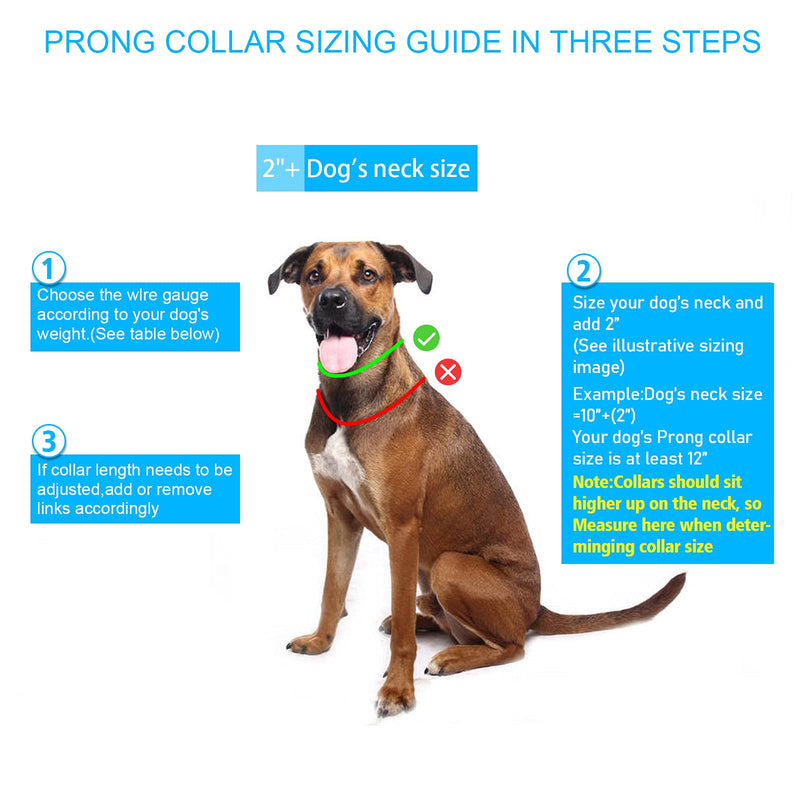 Wiotar Dog Prong Collar, Dog Choke Pinch Training Collar, Adjustable Stainless Steel Links with Comfort Rubber Tips, Quick Release Snap Buckle for Medium Large Dogs (Packed with 8 Extra Tips) M(Neck:14''-18''-- Weight: around 50 lbs) Black Cover - PawsPlanet Australia