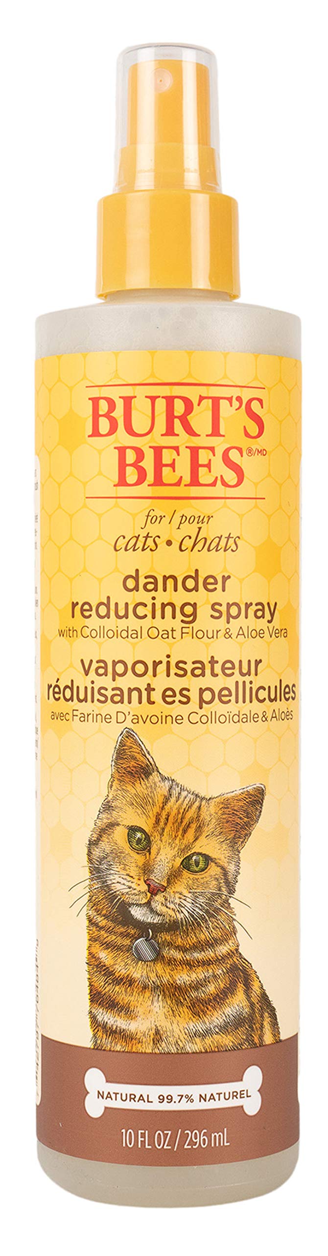 Burt's Bees for Pets Cats Natural Dander Reducing Spray with Colloidal Oat Flour & Aloe Vera | Cat Spray, 10 oz- 2 Pack - PawsPlanet Australia