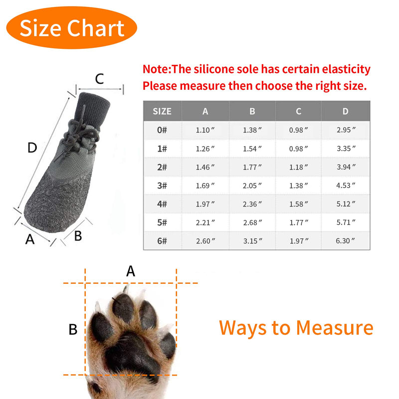 TIMCANPY Dog Socks Anti-Slip Knit Dog Paw Protector Waterproof Dog Booties for Indoor Outdoor Wear XS - PawsPlanet Australia