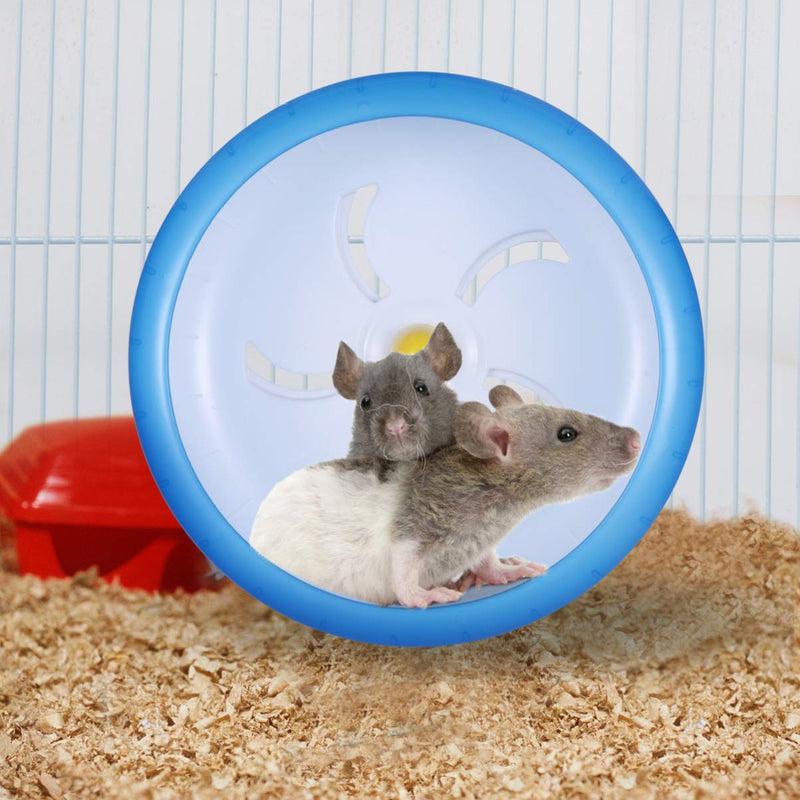 POPETPOP Small Pet Exercise Wheel - Multipurpose Hamster Running Wheel Wide Silent Spinner Seamless Run Disc for Hedgehog Mice Gerbil Rat Cage Toys - PawsPlanet Australia