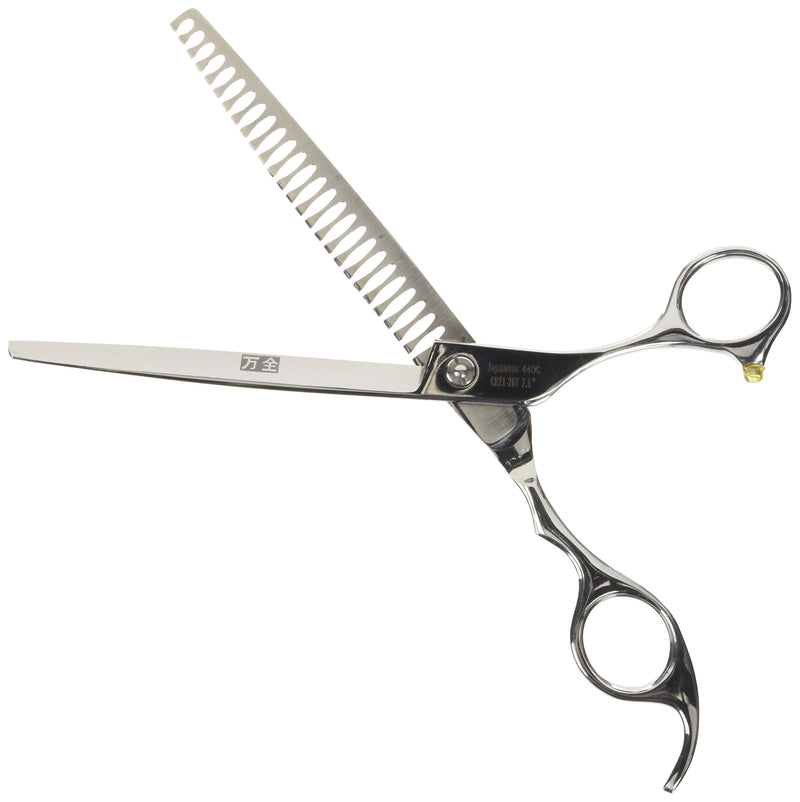 [Australia] - ShearsDirect 26 Tooth Ergonomic Texturizer with A Black Flat Tension, 7.5" 