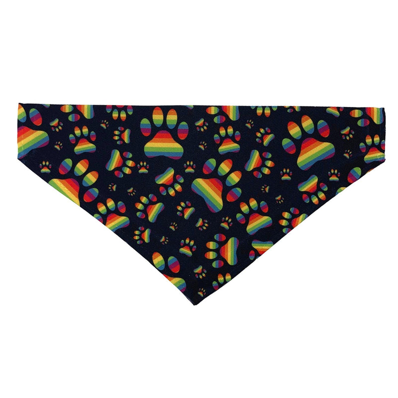 Pride LGBTQ Rainbow Flag Double Sided Slip-On Pet Bandana for Dogs, Cats and Rabbits Pride Flag S - PawsPlanet Australia