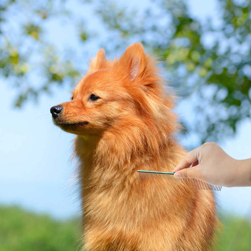 SH Artisan-SH Stainless Steel Pet Comb, Can Clean Hair and Prevent Knots, Suitable for All Types of Pets, Wide Canines and Narrow Teeth (7.4 Inches) - PawsPlanet Australia