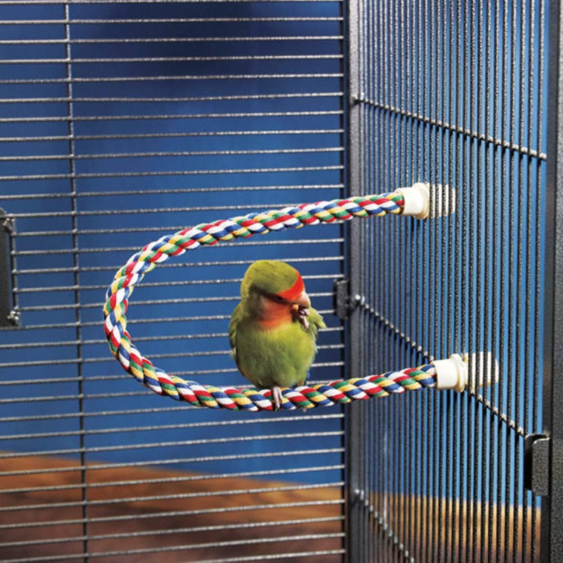 JW Pet Comfy Perch For Birds Flexible Multi-color Rope - PawsPlanet Australia