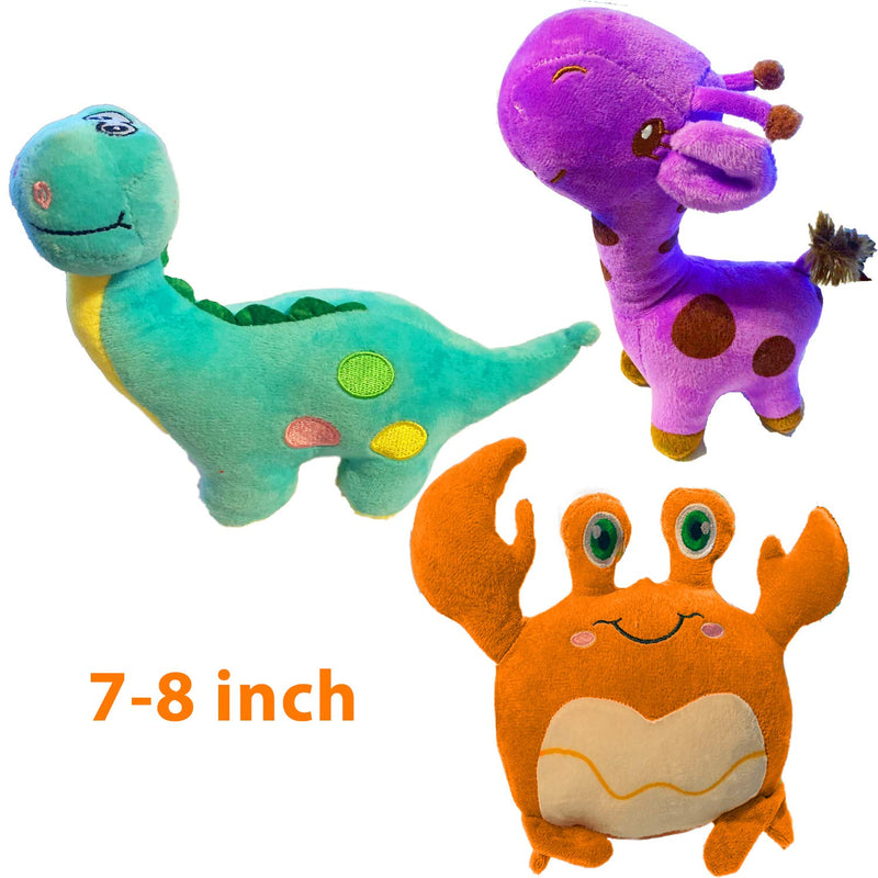 [Australia] - Jalousie Dog Plush Toy and Rope Toy Combos Dog Squeaky Toys for Small Medium Dog Puppy Mutt Combo A 