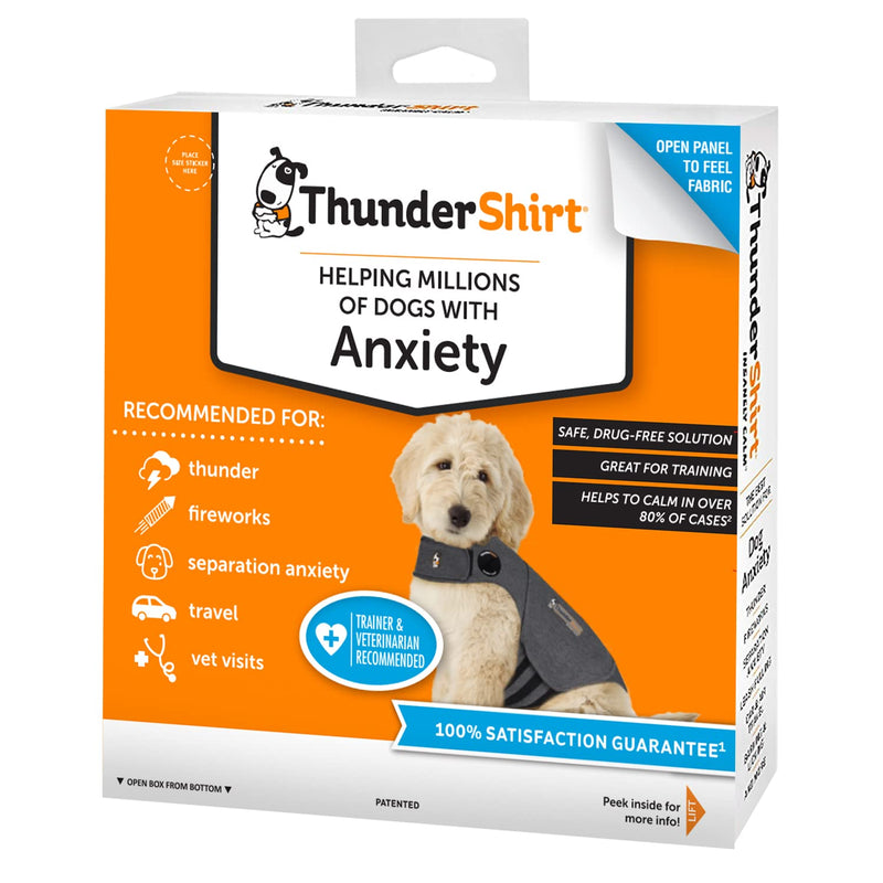 Thundershirt Classic Dog Anxiety Jacket XS Heather Grey - PawsPlanet Australia