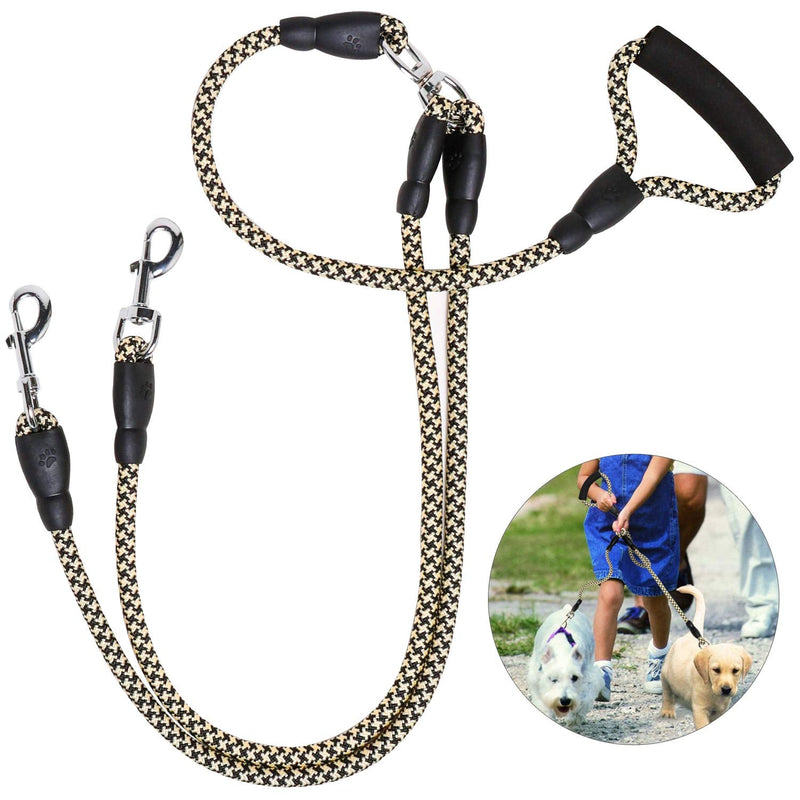 Dog Double Leads - Dog Lead Splitter With Soft Handle - No Tangle Dual Leash for Two Dogs - PawsPlanet Australia