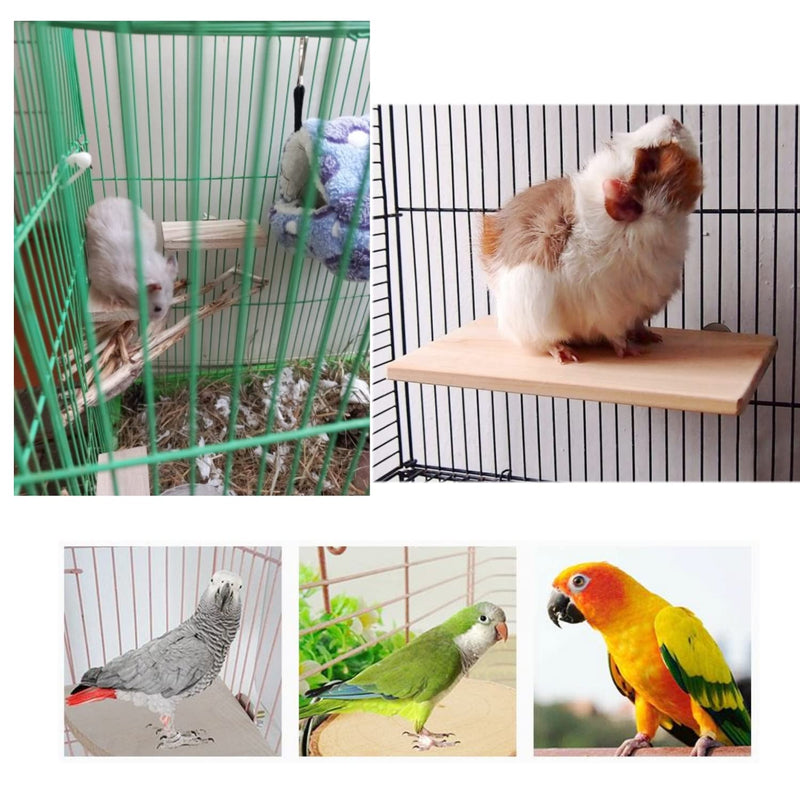 JZK 4 x Rectangular Wooden Jumping Boards for Hamster, Chinchilla, Mice, Rat and Small Animals - PawsPlanet Australia
