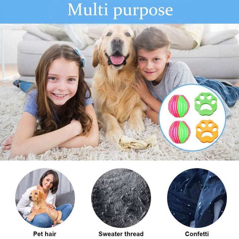 HNYGS-EU Pet Hair Remover Washing Machine, Pack of 8 Laundry Hair Catcher Washing Machine Lint Remover Reusable Animal Fur Washer Catcher Hair Remover for Laundry Clothes - PawsPlanet Australia
