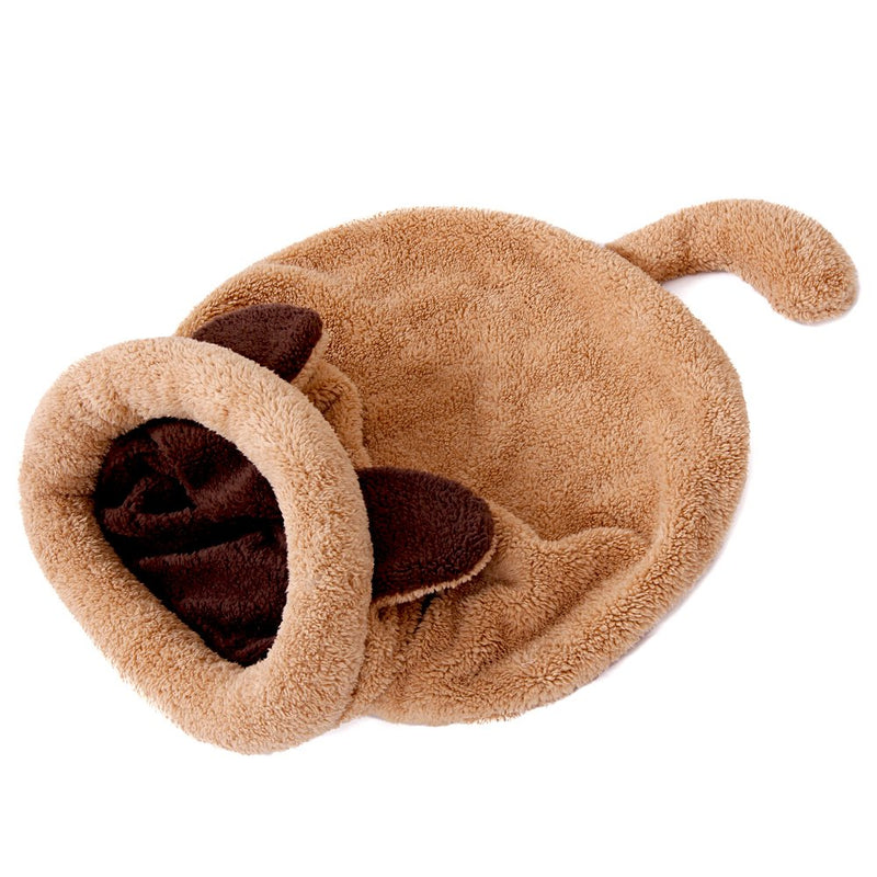 [Australia] - PAWZ Road Cat Sleeping Bag Self-Warming Kitty Sack 20" 22" Beige 