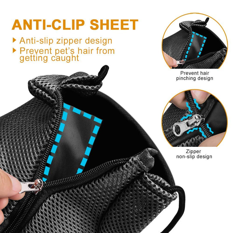 AOFOOK Dog Sling Carrier, Adjustable Puppy Sling Carrier, Pet Carrier Dog Purse Dog Backpack Carrier Dog Carrying Bag Small Animal Carriers Cat Sling Carrier Dog Pouch Holder Carry Bag Packs Bjorn for Small Dogs Black-Mesh M - Up to 10 lbs - PawsPlanet Australia