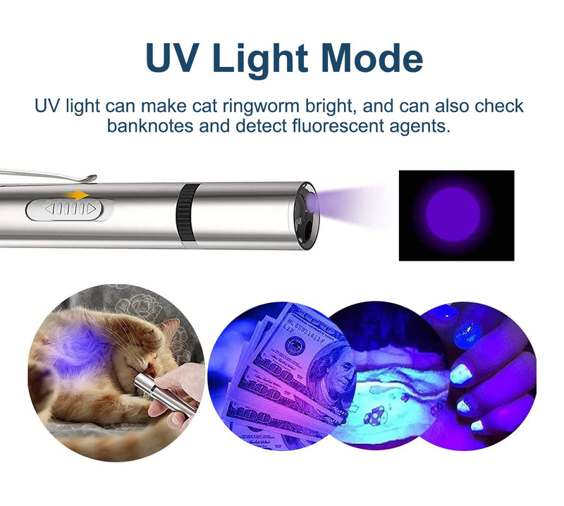 Cat Toy Pointer for Indoor, Cat Mouse Toys Wand Light Pet Interactive Toys to Keep Cat Busy, for Kitten Cat Dog Chase Play - PawsPlanet Australia