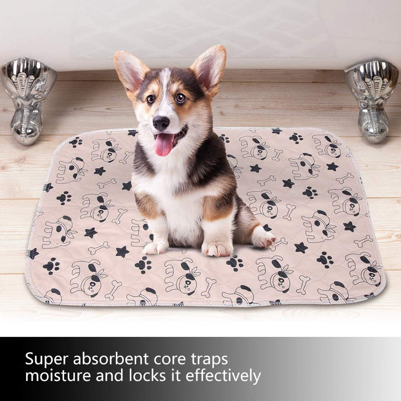 KUIDAMOS Washable Dog Pee Pads,Waterproof Reusable Puppy Pad with 3-Layers Strong Absorb-Ability, for Preventing Pet from Dirt Floor(80 * 90cm) 80*90cm - PawsPlanet Australia