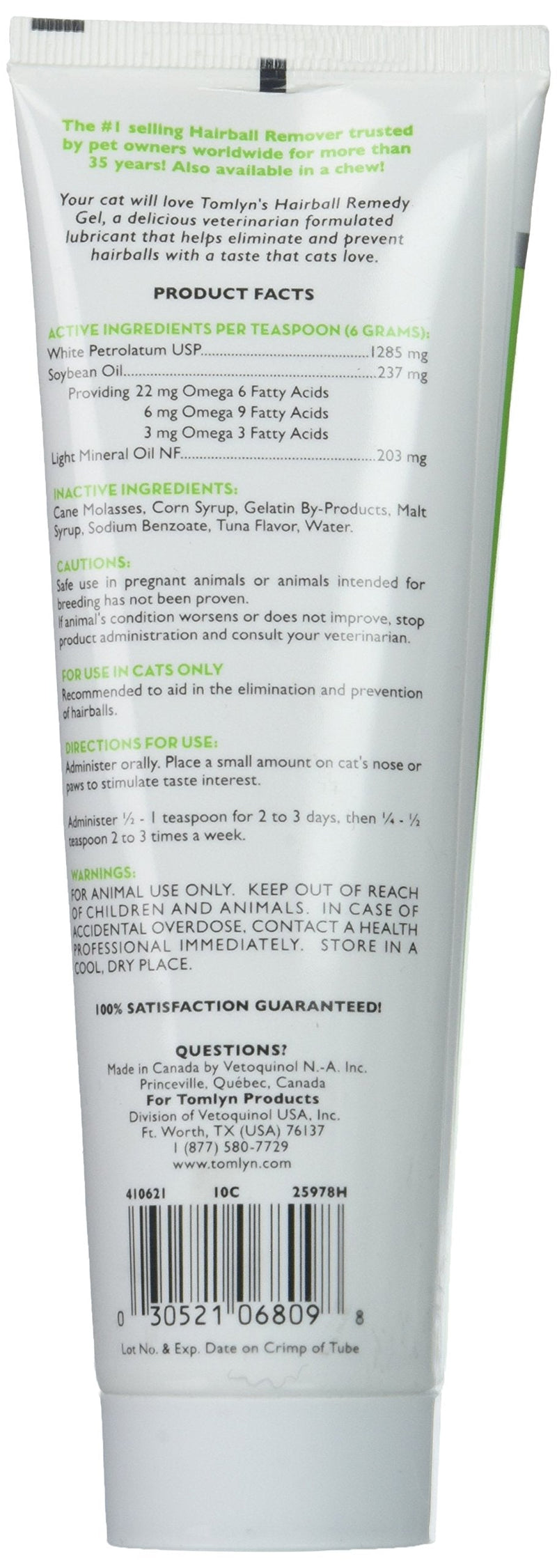 TOMLYN Laxatone Lubricant 4.25oz Tube- Tuna Flavored - PawsPlanet Australia