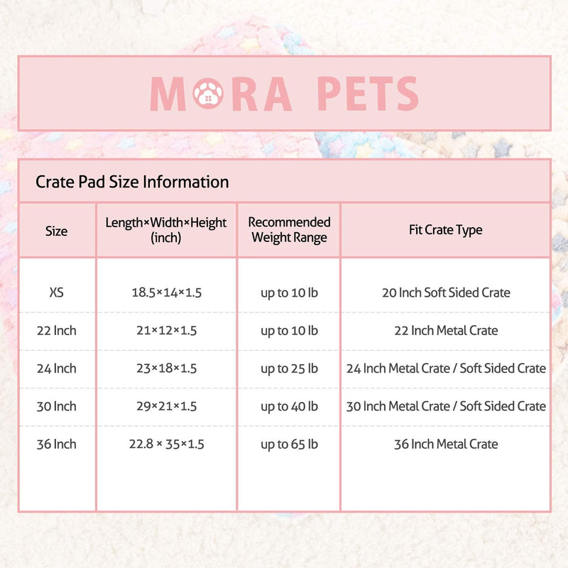 Mora Pets Ultra Soft Pet (Dog/Cat) Bed with Cute Prints | Reversible Fleece Crate Bed Mat | Machine Washable Pet Bed Liner X-Small Dark Blue - PawsPlanet Australia