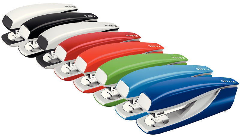Leitz office stapler for 30 sheets, metal stapler with plastic elements, including 200 staples, NeXXt series, green, 55020050 light green cardboard packaging - PawsPlanet Australia