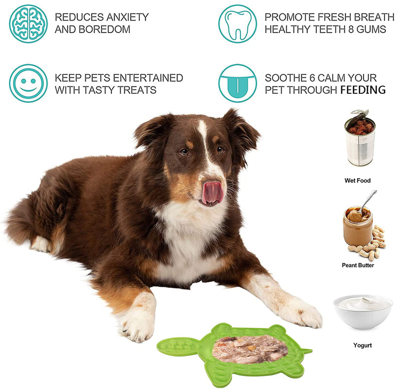 Lick Mat for Dogs - Slow Feeder Dog Bowls Alternative Interactive Dog Toys, Dog Supplies Anxiety & Boredom Relief Dog Lick Mat for Easy Grooming and Slow Feeding - PawsPlanet Australia