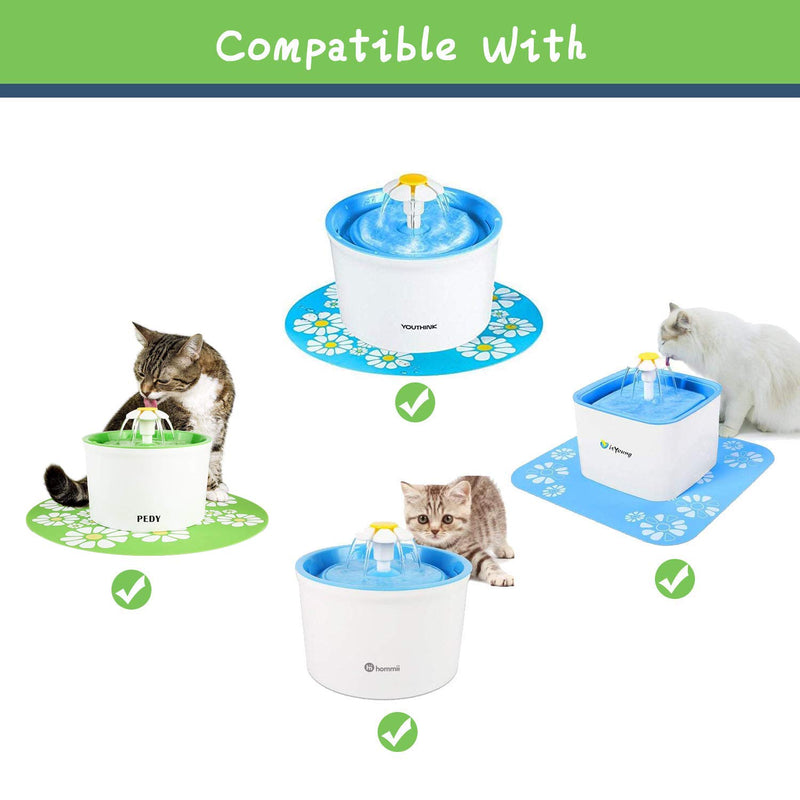 [Australia] - Rarloner Cat Fountain Filters,8 Pack Pet Fountain Filters for 1.6L Cat Water Fountain Filling with Activated Carbon,Pet Water Fountain Replacement Filters,Cat Water Fountain Filters 